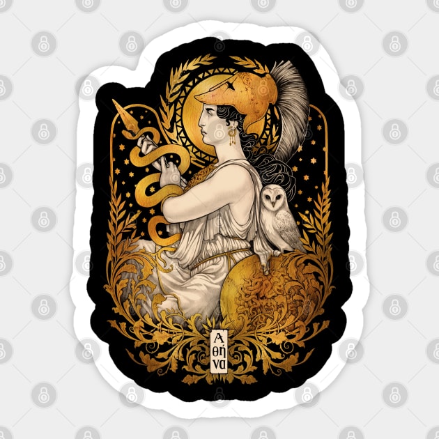 PALLAS ATHENA Sticker by Medusa Dollmaker